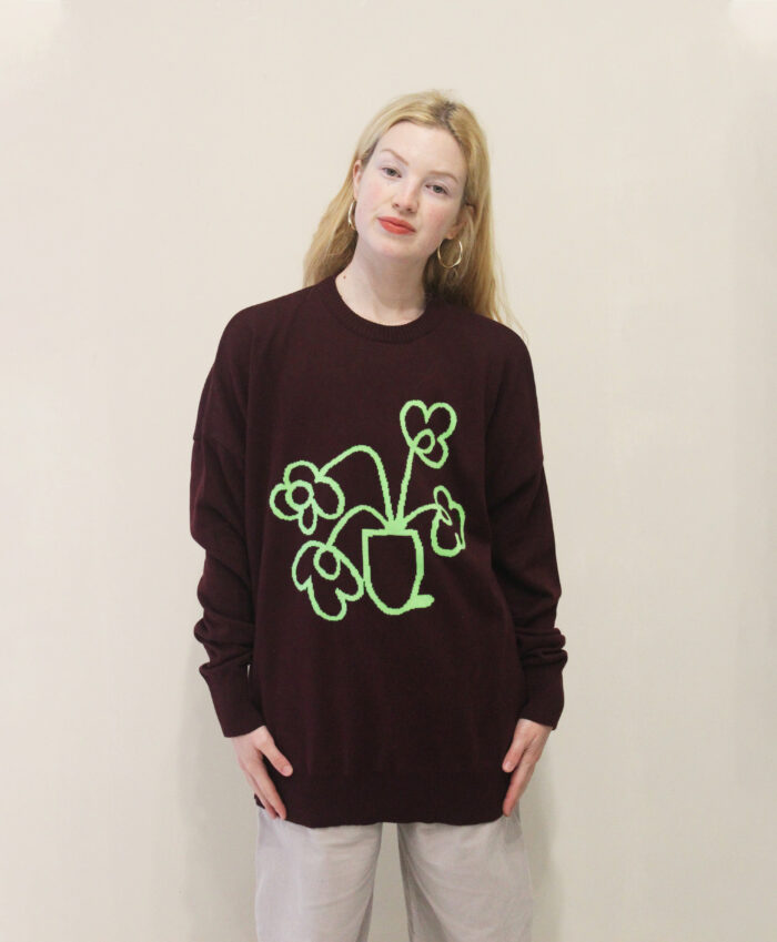 JERSEY HEAVY RAIN plum