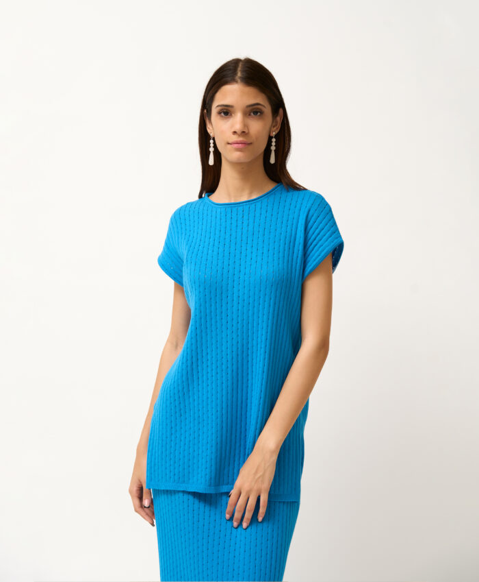 TOP CALADO ALGO AZUL